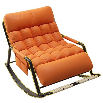 新款陽臺搖椅躺椅雙人懶人可折疊休閑臥室客廳可用帶腳踏舒適躺椅[010209DD]