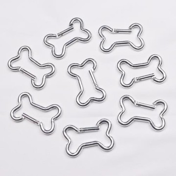 【5個】背包扣掛鉤扣骨頭登山扣鑰匙扣愛心扣鋁合金能戶外安全扣