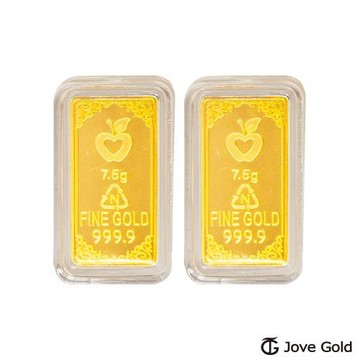 Jove Gold 漾金飾 守護平安黃金條塊 - 貳台錢*2（共肆台錢）