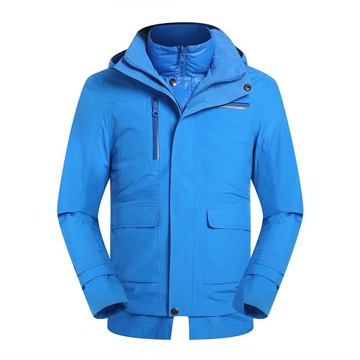 【JORDON 橋登】男童防水防風GORE-TEX外套+羽絨兩件式長大衣(1203)