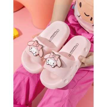 三麗鷗女童拖鞋夏季防滑可愛萌美樂蒂玉桂狗室內浴室女寶寶涼拖鞋