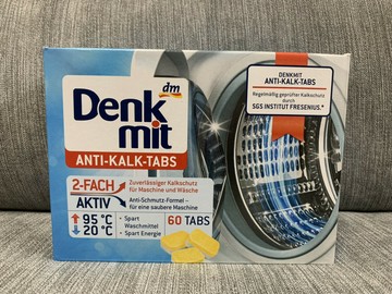 德國 Denkmit 洗衣機  強力清潔去污抑菌消毒錠 60入/盒｜全店$299 全家取貨免運｜領券9折｜APP下單最高再賺22%點數⚡