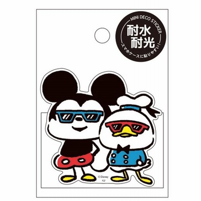 カナヘイ×ディズニー ミニデコステッカー ミッキー＆ドナルド シール ステッカー デコレーショングッズ 021203