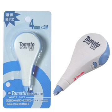 【文具通】 停產 售完為止 Tomato 萬事捷 4mm 插卡式 環保 修正帶 E1140083【APP滿額下單10%點數(單一帳號最高5000點)】1/31止