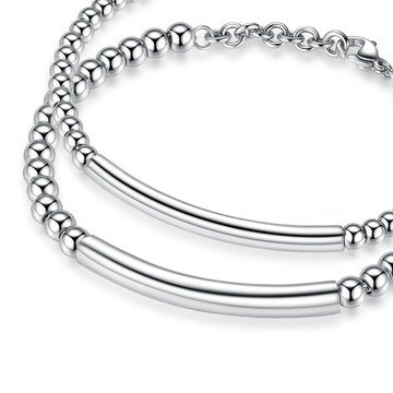 情人手鍊・一生情緣・白鋼・客製刻字｜週年紀念．送閨蜜