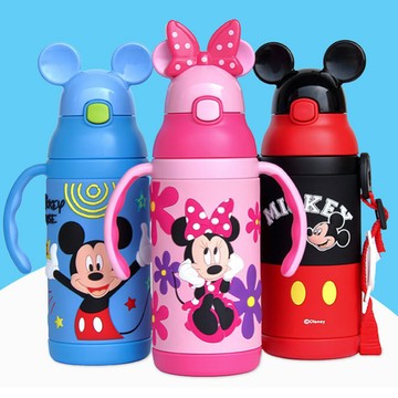 優貝選迪士尼 米奇/米妮 兩用保冷/保溫 兒童水壺 400ml