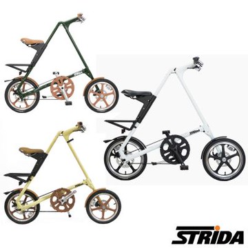 英國STRiDA速立達 16吋LT版 單速碟剎/皮帶傳動/折疊後可推行/三角形單車