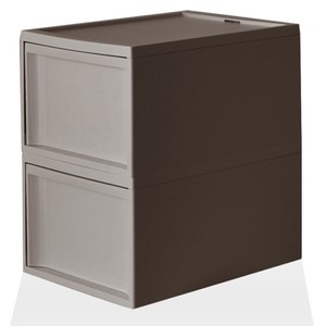 【RISU】北歐風堆疊抽屜櫃組(加大版) L -棕色