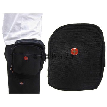 腰包外掛式大容量二層主袋可6寸手機防水尼龍布材質隨身包工作袋可穿過皮帶外掛多功能