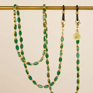澳洲Sunny Cords 耀眼的綠金石 眼鏡鍊｜口罩鍊