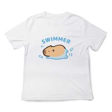 JZ TEE 水豚-游泳 印花短袖T恤