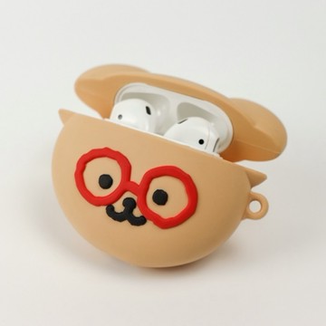 🇰🇷 韓國KKOBA 現貨 TETEUM 眼鏡小熊 airpods 耳機殼 保護殼 韓國文創 韓國代購 眼鏡熊