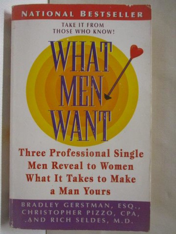 【書寶二手書T4／原文書_SXP】What Men Want-Three Professional... Bradley Gerstman