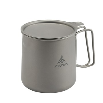 ATUNAS 鈦茶具組600ml/A1KTGZ17/環保無毒/輕量耐用/登山露營