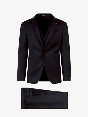 Virgin wool tuxedo with vest - TAGLIATORE - gender_Man
