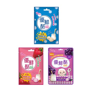Pinky 優鮮酪益生菌軟糖_量販包 ( 原味葡萄草莓 ) 3種口味 任選52.5g/包