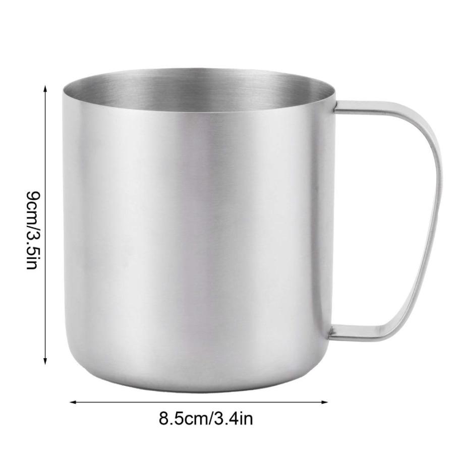 480ml Stainless Steel Coffee Mug Tea Cups Travel Camping Mugs with Handle M