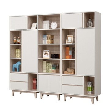 唯熙傢俱-紀薇橡木雙色7.3尺書櫃