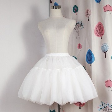°• 𝘔𝘖𝘔𝘖𝘕𝘈 •°🫧現貨🫰裙撐無骨 lolita 軟紗 日常 45cm 蓬蓬裙  qc003