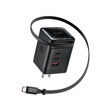 Mcdodo LQ CH848 FreeGo系列100W USB-C自帶伸縮線GaN快充充電器 3C1A 美規