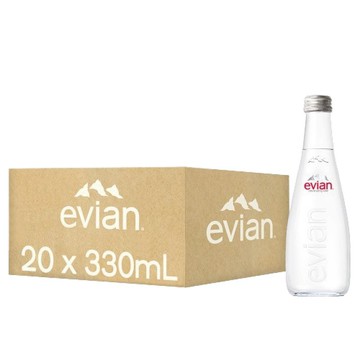 【任３箱再８８折】法國 evian 依雲天然礦泉水 玻璃瓶