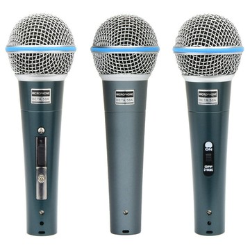 跨境熱銷款BETA58A有線人聲動圈麥克風專業舞臺家庭K歌直播話筒【北歐家居生活】