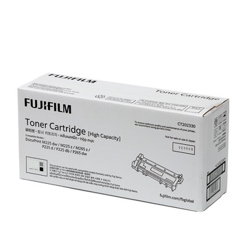 【FUJIFILM 富士軟片】原廠原裝黑色高容量碳粉匣 CT202330 (2.6K) 適用 DP M225 dw, DP M225 z, DPM265Z, DP P225 d, DP P265 dw/DP P225/P265/M225/M265