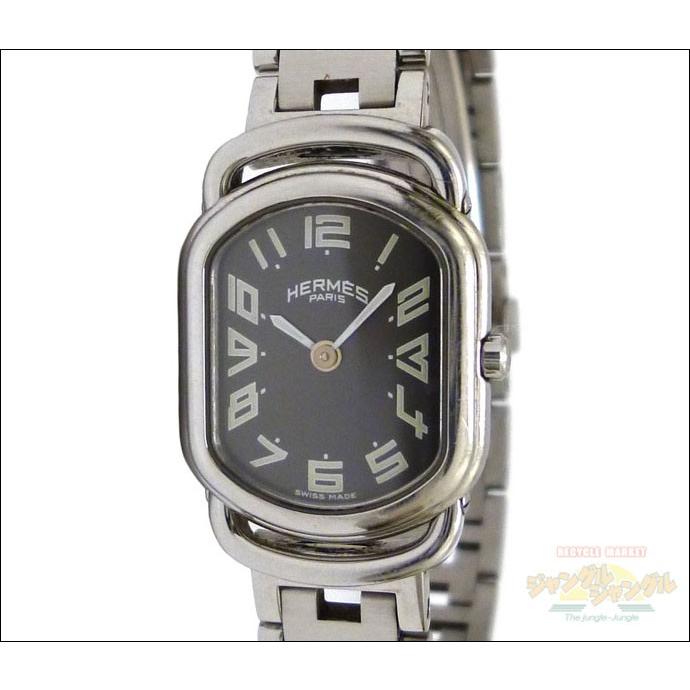極美品✨ エルメス RA1.210 ラリー クォーツ グレー文字盤 エルメス ラリー RA1.210 クォーツ Cal.976.001 SS SS ホワイト