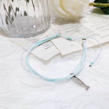 防水衝浪手環 薄荷綠 可調式手鍊 情侶手鍊