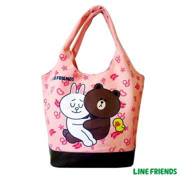 LINE FRIENDS  MIT 熊大俏麗袋(草莓粉)LI5555