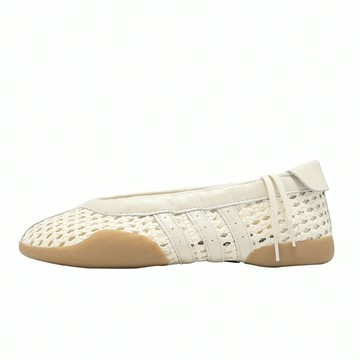 adidas 愛迪達 休閒鞋 Taekwondo Mei Ballet W 女鞋 米 膠底 芭蕾風 跆拳道鞋 KI3582