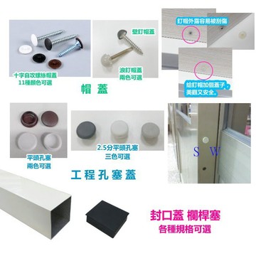 門孔塞 防塵塞 窗孔塞  3分孔塞 上圓約14mm 平頭孔塞  孔塞頭 防塵蓋 修飾門窗鑽孔洞《昇瑋五金》