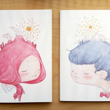 冰山 火山  大本A5 方格筆記本