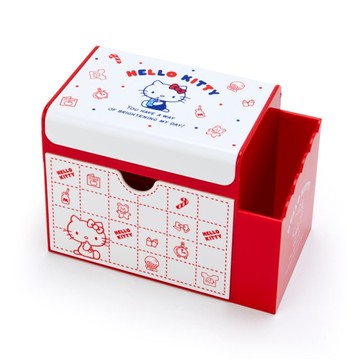 【震撼精品百貨】Hello Kitty_凱蒂貓-日本三麗鷗 KITTY可愛置物收納盒附鏡#54579