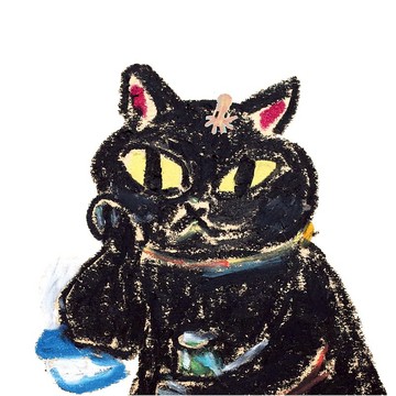 醉貓透明貼_台客黑貓