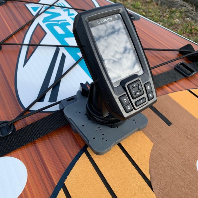 SUP サップ　フィン　カメラマウント付き SUP(サップ)用魚探マウント ストラップ オン トランスデューサー