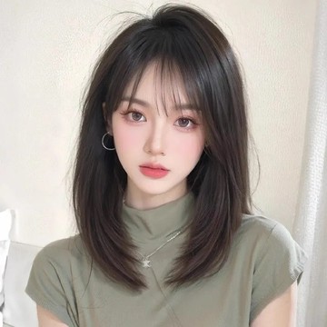 【KEKE】假髮 全頭套 女 短髮 高層次 鎖骨髮 仿真髮 減齡 中長 自然 整頂 假髮套 自然 無痕 透氣 逼真