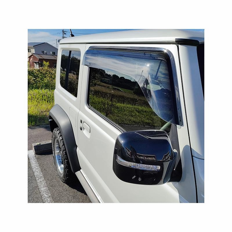 JB64/JB74 ジムニー ジムニーシエラ ドアバイザー ブラックスモーク