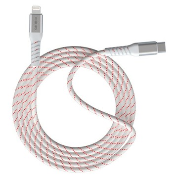 PHILIPS 飛利浦 USB-C-Lightning 不打結磁吸收納線 DLC4588V  白色  1個  150cm