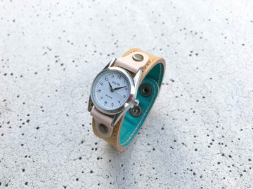 STITCH 春天來了，藍天與蒲公英針跡跑表 易讀錶盤 SRW-YTW-PA