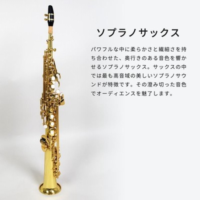 Soleil ソレイユ ソプラノサックス Soleil ソプラノサックス SSP-1 初心者入門セット〔ソレイユ