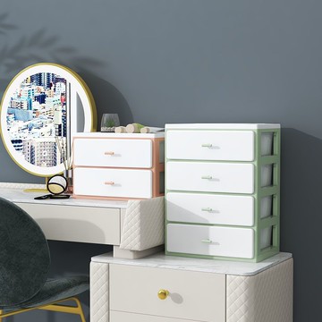 辦公桌文件夾桌面化妝品收納盒塑料儲物辦公室抽屜式整理盒置物架