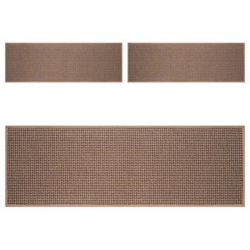 半島良品 亞麻款止滑樓梯墊  76 x 20cm  米駝色  3個