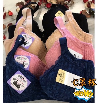 『A&J』#8951 C罩杯立體薄襯 斜邊加高 寬版3排扣