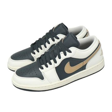 Nike 休閒鞋 Air Jordan 1 Low 男鞋 米白 黑 喬丹 AJ1 IH0649-021