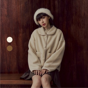 50% Fifty Percent｜韓系滾邊翻領外套｜02562241001