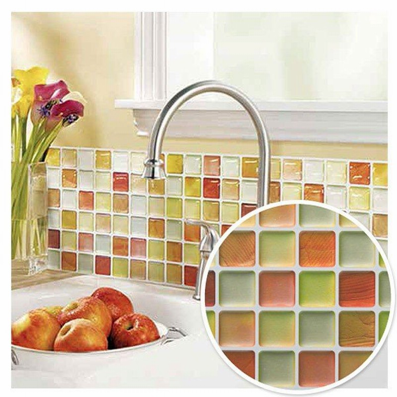 モザイクタイルシール クリアオレンジ Mt 004 雑貨 アール雑貨 おしゃれ オシャレ 安い お洒落 通販 Lineポイント最大0 5 Get Lineショッピング