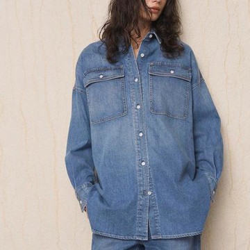 FREAK'S STORE 超大號襯衫廓形牛仔襯衫