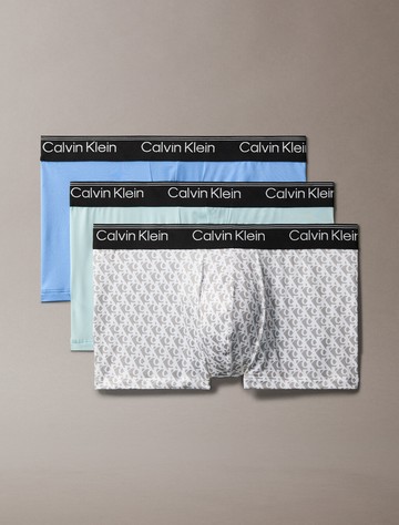 Calvin Klein Calvin Klein Logo 低腰貼身短版四角褲 3 件組