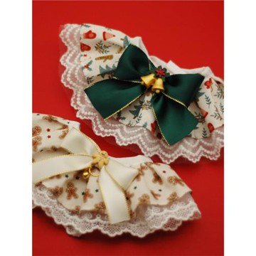 圣誕口水巾寵物貓咪狗狗蕾絲項圈可調節圍脖配飾新年拍照用領結